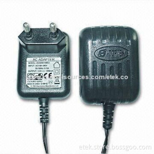 5W AC/DC Switching Power Adapter with Over Current, Short Circuit and Thermal Shutdown Protections